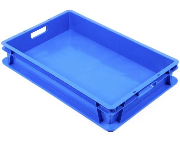 Пластиковый ящик 600х400х100 сплошной