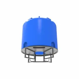 Емкость TR 5000 л синяя на основании для полного слива F