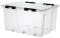 Контейнер для хранения Rox Box, с крышкой, 74x56,5x40 см, 120 л, цвет: прозрачный
