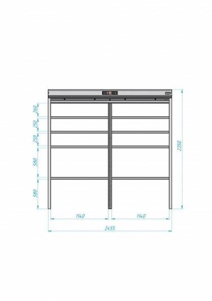 Роллетный шкаф ROLL-BOX SIMPLE Plus 24.07.44.V1-1
