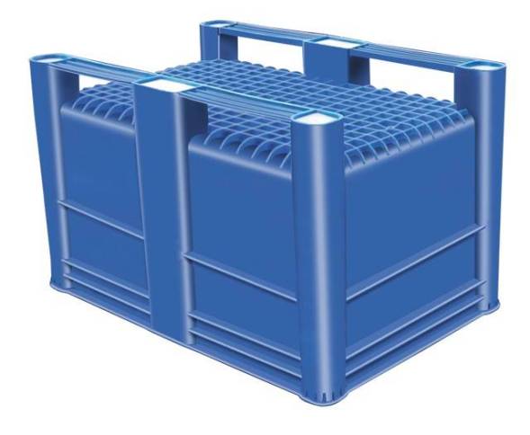 Большой пластиковый контейнер Type 800, сплошной USDA