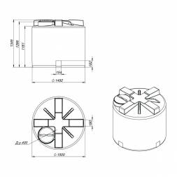 Емкость T 2000 л