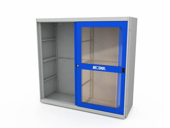 Корпус шкафа для инструментов ДВК MODUL XXL с дверями со смотровыми окнами