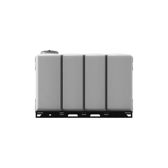 Емкость KR 4000л под плотность до 1.2 г/см3 белая в обрешетке New