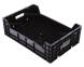 Ящик пластиковый для гидропонной выгонки с клапаном, 600х400х190 мм, черный [600400190-04К]