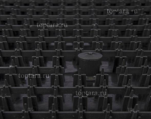 Ящик пластиковый для гидропонной выгонки с клапаном, 600х400х190 мм, черный [600400190-04К]