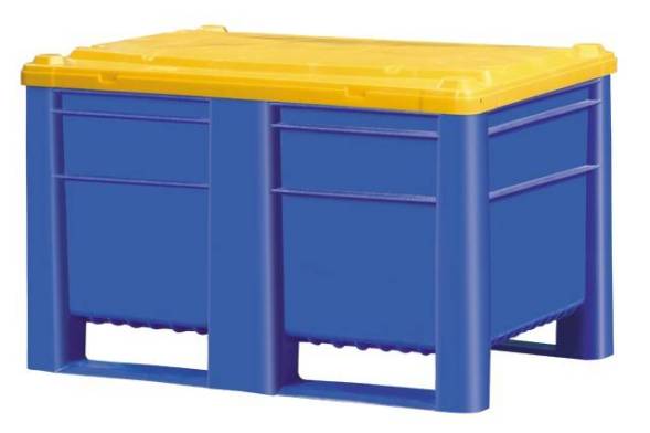 Большой пластиковый контейнер Type 800, сплошной с крышкой