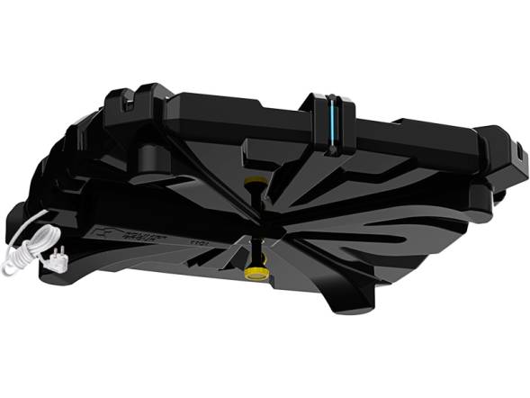 Бак пластиковый для летнего душа с подогревом, 110 л, черный [Б-110(М) с подогревом]