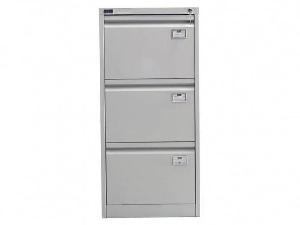 Шкаф металлический картотечный (картотека) NOBILIS NF-03, A4, 3 ящика, 1020x470x630 мм