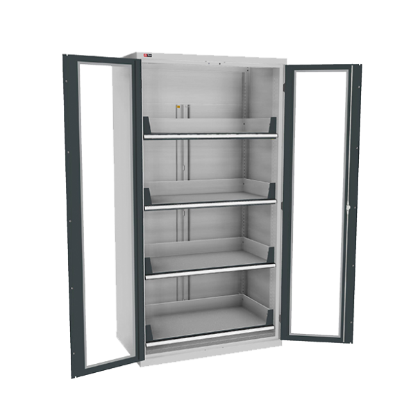 Шкаф ДиКом ВС-055-03 с дверьми с окнами