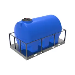 Емкость H 3000л синяя в обрешетке