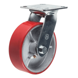 Колесо большегрузное поворотное полиуретановое 100 мм [9312]