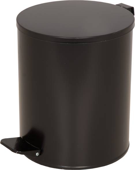 Урна мусорная с педалью, 15 литров, черный