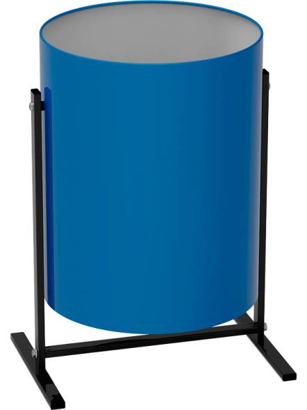 Урна мусорная металлическая разборная, 25л, синий
