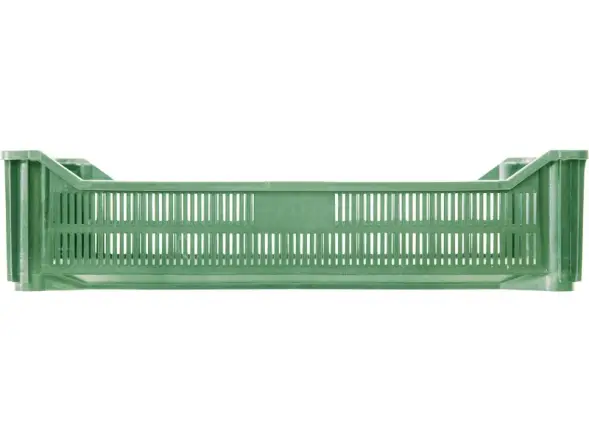 Ящик пластиковый перфорированный, 500x300x120 мм, 18 л, зеленый [121]