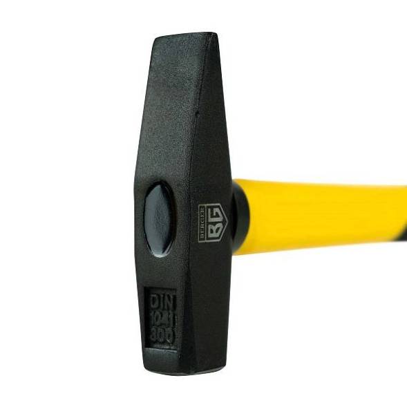 Молоток слесарный кованый, фиберглассовая рукоятка, 300 г. BERGER