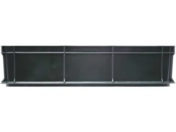 Ящик пластиковый сплошной, 600×400×140 мм, 27 л, серый [705.03.01]