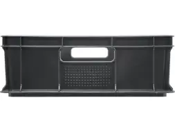 Ящик пластиковый сплошной, 600×400×140 мм, 27 л, серый [705.03.01]