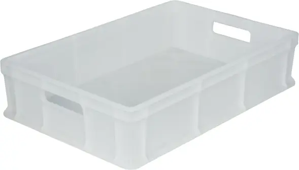 Ящик пластиковый сплошной, 600×400×140 мм, 27 л, серый [705.03.01]