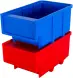 Контейнер полочный пластиковый, 170x105x80 мм, 1.43 л, синий [6001]