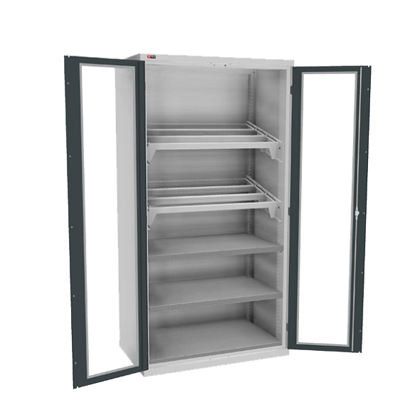 Шкаф ДиКом ВС-055-12 с дверьми с окнами