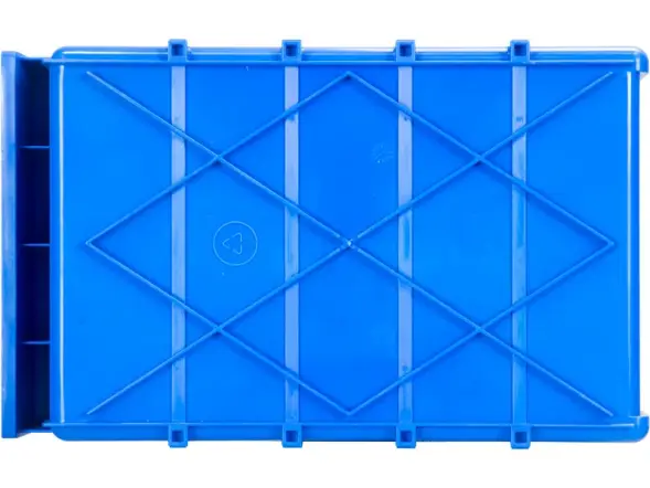Контейнер полочный пластиковый, 300x185x100 мм, 5.55 л, синий [6002]