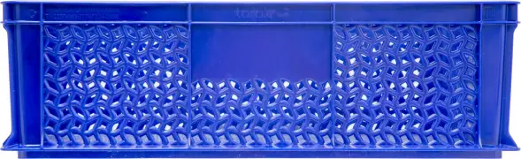Ящик пластиковый перфорированный, 600x400x180 мм, 35 л, синий [706.01.01]