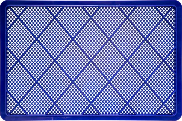 Ящик пластиковый перфорированный, 600x400x180 мм, 35 л, синий [706.01.01]