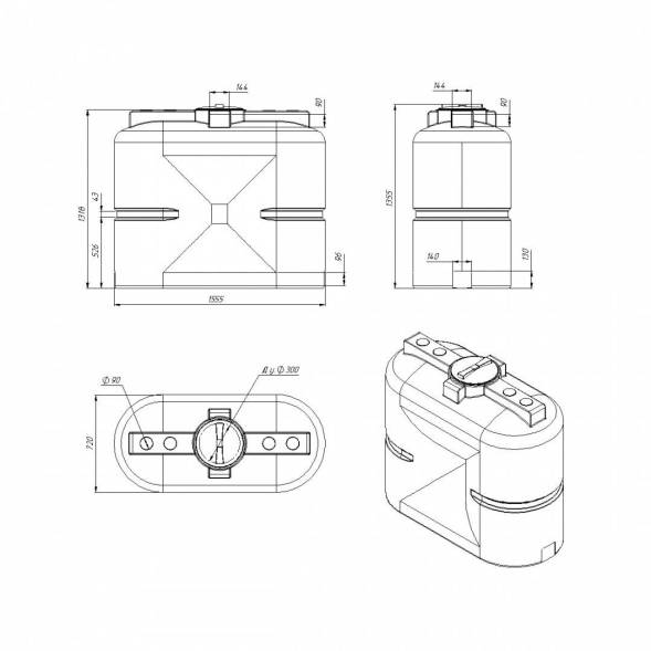 Емкость S 1000 л