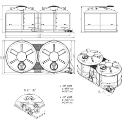 Кассета 10м3 TRF (ПОЛНЫЙ слив) для КАС/ЖКУ КСG2