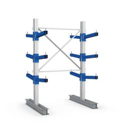 Стеллаж консольный двухсторонний 3 яруса усиленный