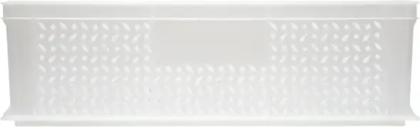 Ящик пластиковый перфорированный, 600x400x180 мм, 35 л, белый [706.01.02 м]