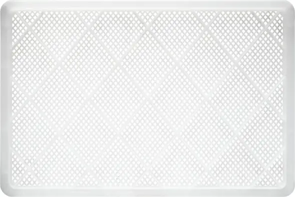 Ящик пластиковый перфорированный, 600x400x180 мм, 35 л, белый [706.01.02 м]