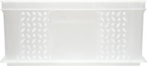 Ящик пластиковый перфорированный, 600x400x180 мм, 35 л, белый [706.01.02 м]