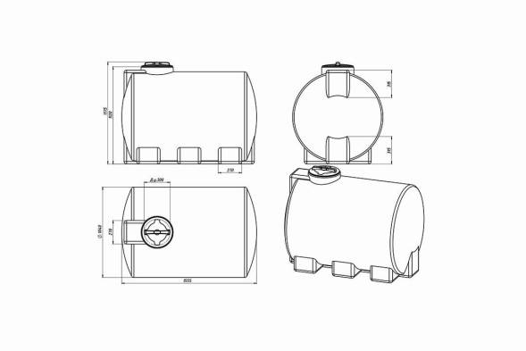 Емкость ЭВГ 1000 л