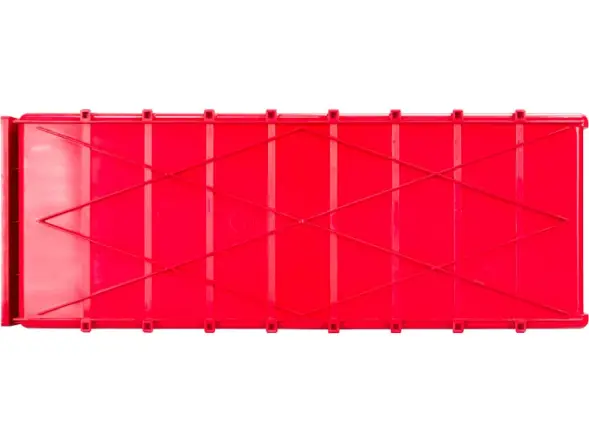 Контейнер полочный пластиковый, 500x185x100 мм, 9.25 л, красный [6004]