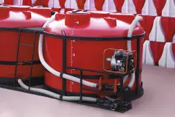 Комплект ПОЛНОГО слива с заправочным модулем и площадкой для мотопомпы G3 на две емкости TRF