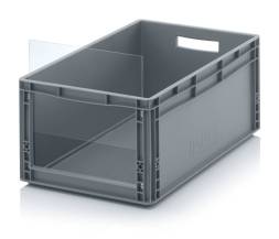 Евроконтейнер пластиковый без передней стенки в евроформате SLK ES SLK ES 64/27 60x40x27 см