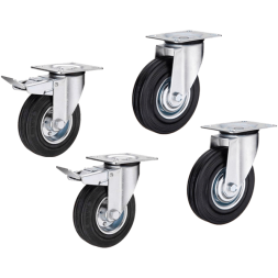 Колеса для строительных лесов с тормозом [10228]