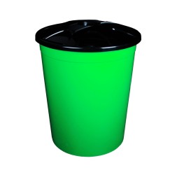 Бак пластиковый универсальный 225 л, с крышкой, зелёный