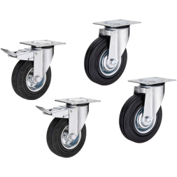 Колеса для строительных лесов с тормозом [10229]