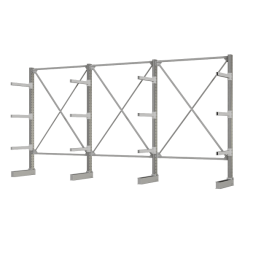 Консольный стеллаж КЛр односторонний тройной [14029]
