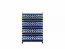 Стеллаж для пластиковых лотков ДВК SORTEX двухсторонний 1500x1000x800.01