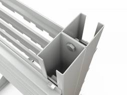 Стеллаж для пластиковых лотков ДВК SORTEX двухсторонний 1500x1000x800.01