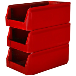 Складской лоток для метизов, мелочей и деталей Logic Store®, 400х225х150 мм, красный [12.414]