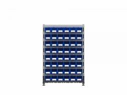 Стеллаж для пластиковых лотков ДВК SORTEX двухсторонний 1500x1000x800.02