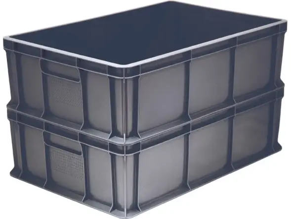 Ящик пластиковый сплошной, 600x400x180 мм, 35 л, серый [706.03.02 м]