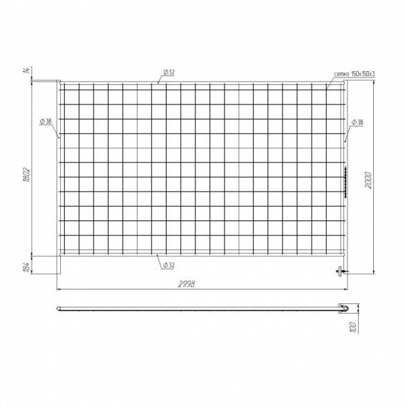 Ворота сварные (ИСО Евро)