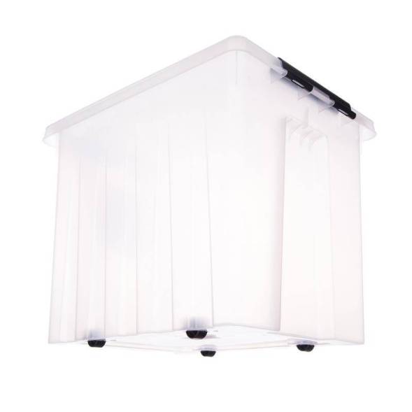 Контейнер с крышкой и клипсами Rox Box Original, 50 л, 500x390x400 мм, прозрачный [050-00.07]
