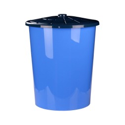 Бак пластиковый универсальный 100 л, с крышкой, синий
